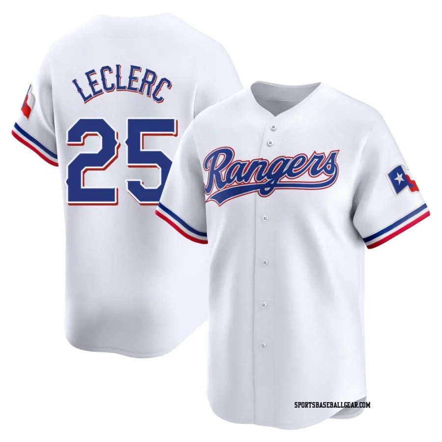 Jose Leclerc Men's Texas Rangers White Limited Home Jersey