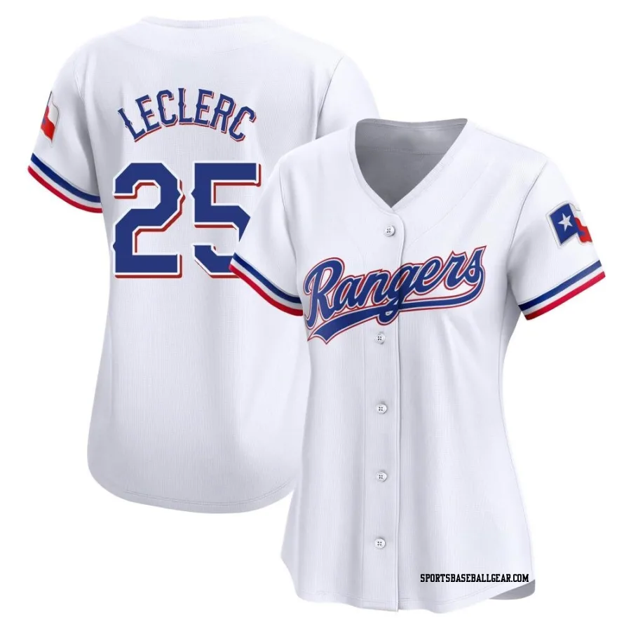 Jose Leclerc Women's Texas Rangers White Limited Home Jersey