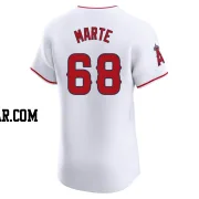 Jose Marte Men's Los Angeles Angels White Elite Home Jersey