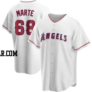 Jose Marte Men's Los Angeles Angels White Replica Home Jersey