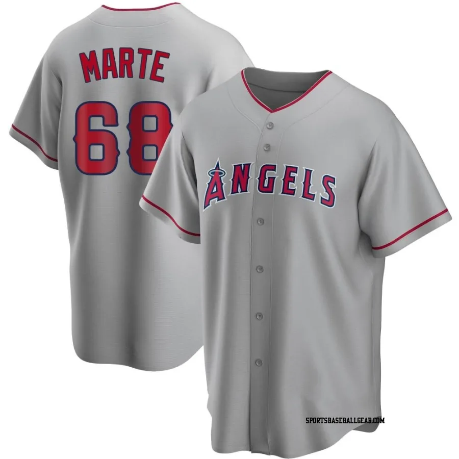 Jose Marte Youth Los Angeles Angels Replica Silver Road Jersey