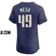 Jose Mesa Men's Cleveland Guardians Navy Elite 2024 City Connect Jersey