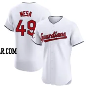 Jose Mesa Men's Cleveland Guardians White Elite Home Jersey