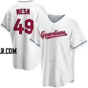 Jose Mesa Men's Cleveland Guardians White Replica Home Jersey