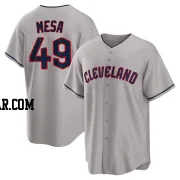 Jose Mesa Youth Cleveland Guardians Gray Replica Road Jersey