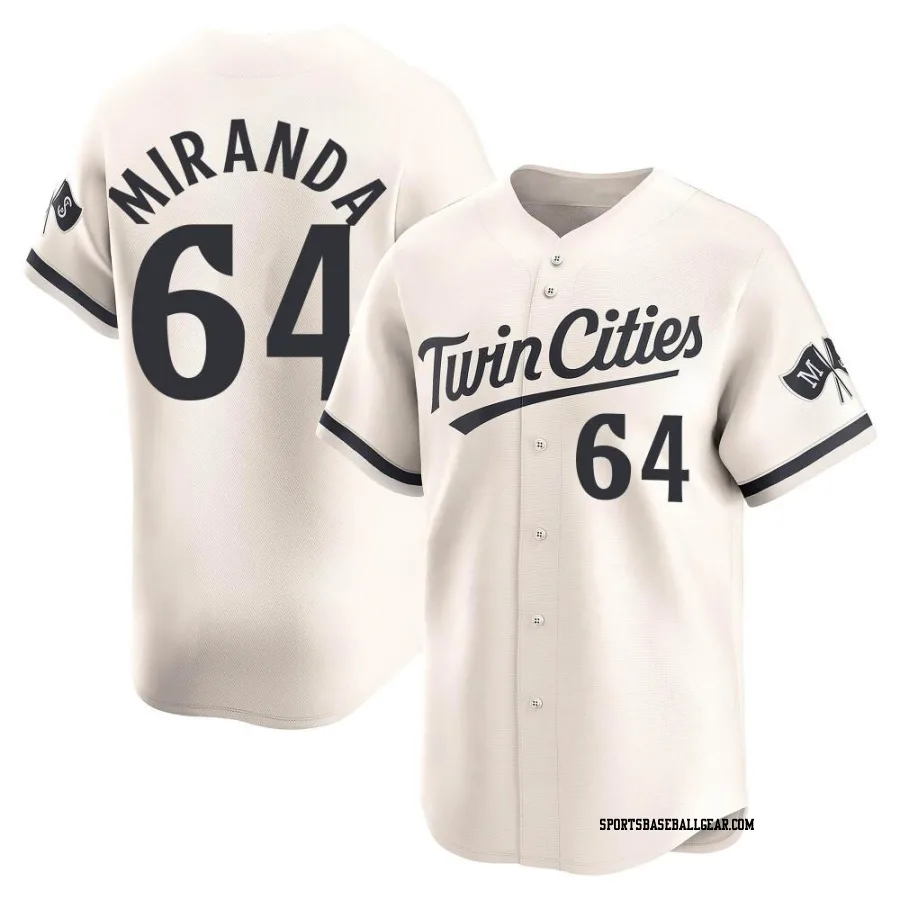 Jose Miranda Men's Minnesota Twins Cream Limited Alternate Jersey