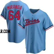 Jose Miranda Men's Minnesota Twins Light Blue Replica Alternate Jersey