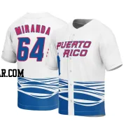 Jose Miranda Men's Puerto Rico Baseball White Replica 2023 World Baseball Classic Jersey