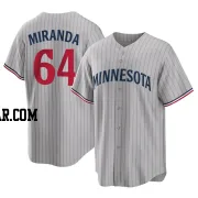 Jose Miranda Youth Minnesota Twins Gray Replica Road Jersey