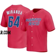 Jose Miranda Youth Puerto Rico Baseball Red Replica 2023 World Baseball Classic Jersey