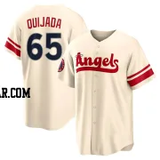 Jose Quijada Men's Los Angeles Angels Cream Replica 2022 City Connect Jersey