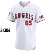 Jose Quijada Men's Los Angeles Angels White Elite Home Patch Jersey