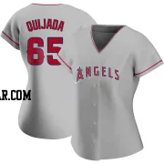 Jose Quijada Women's Los Angeles Angels Authentic Silver Road Jersey