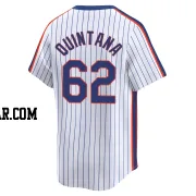 Jose Quintana Men's New York Mets White Limited Cooperstown Collection Jersey