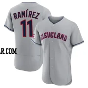 Jose Ramirez Men's Cleveland Guardians Gray Authentic Road Jersey