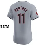 Jose Ramirez Men's Cleveland Guardians Gray Elite Road Jersey