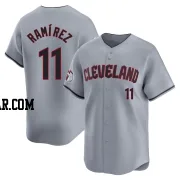 Jose Ramirez Men's Cleveland Guardians Gray Limited Road Jersey