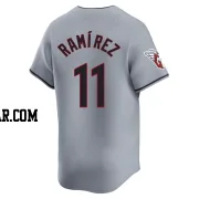 Jose Ramirez Men's Cleveland Guardians Gray Limited Road Jersey