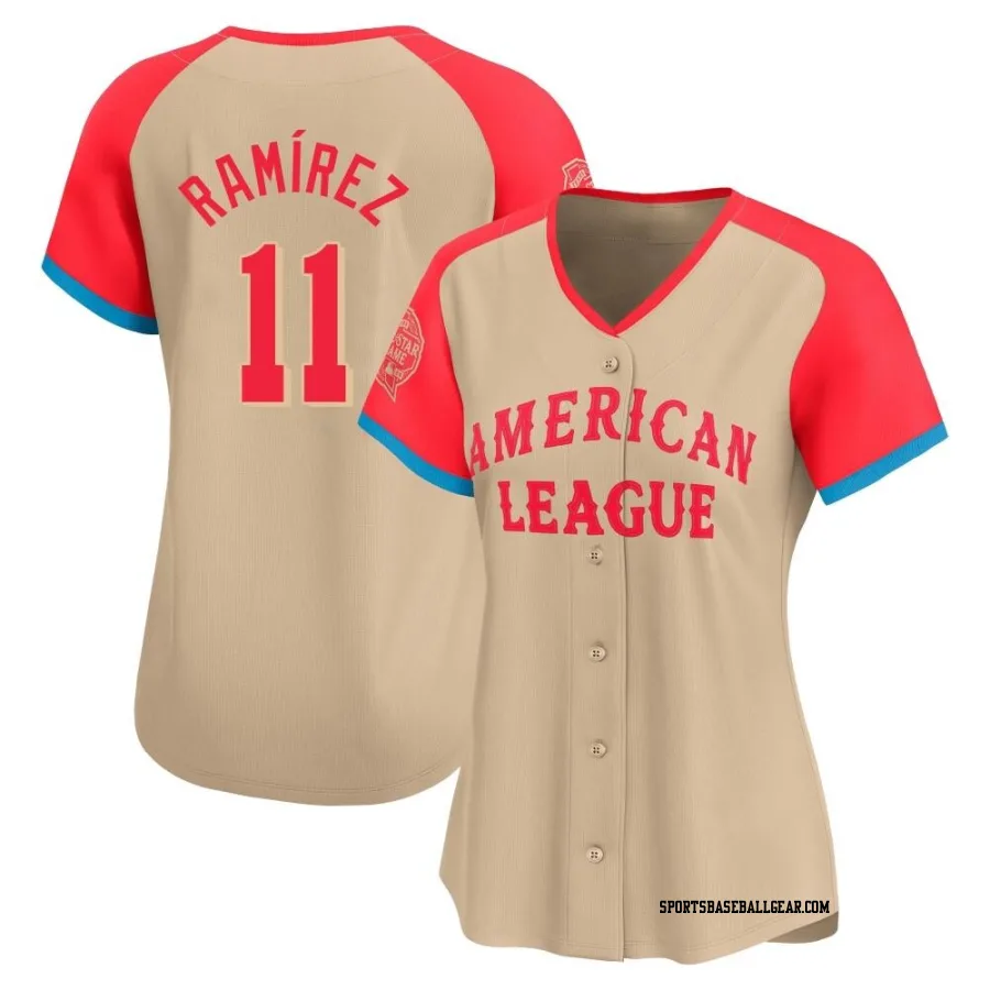 Jose Ramirez Women's Cleveland Guardians Cream Limited American League 2024 All-Star Game Jersey