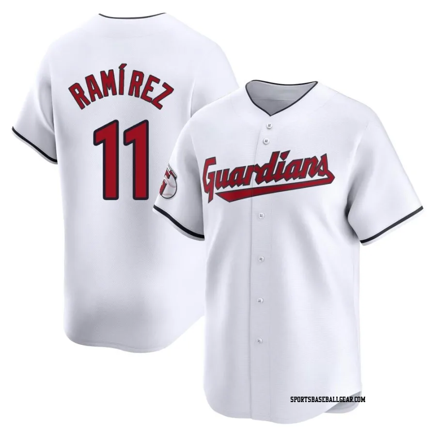 Jose Ramirez Youth Cleveland Guardians White Limited Home Jersey