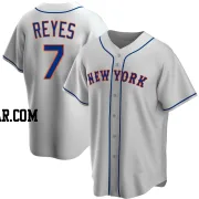 Jose Reyes Men's New York Mets Gray Replica Road Jersey