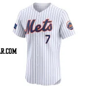 Jose Reyes Men's New York Mets White Elite Home Patch Jersey