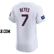 Jose Reyes Men's New York Mets White Elite Home Patch Jersey