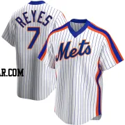 Jose Reyes Men's New York Mets White Replica Home Cooperstown Collection Jersey