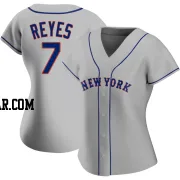 Jose Reyes Women's New York Mets Gray Authentic Road Jersey