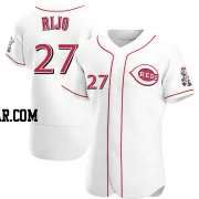 Jose Rijo Men's Cincinnati Reds White Authentic Home Jersey