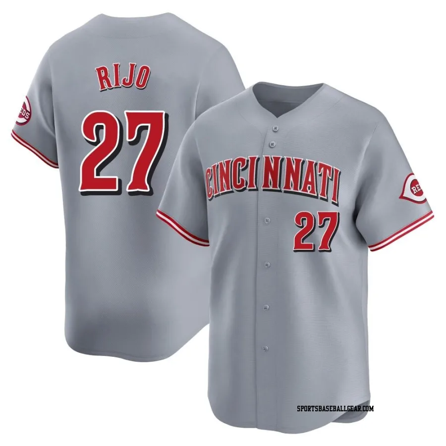 Jose Rijo Youth Cincinnati Reds Gray Limited Away Jersey