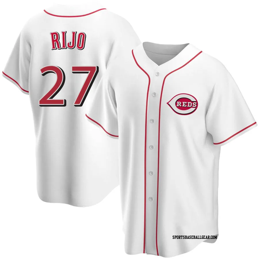 Jose Rijo Youth Cincinnati Reds White Replica Home Jersey