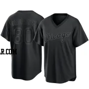 Jose Rodriguez Men's Chicago White Sox Black Replica Pitch Fashion Jersey