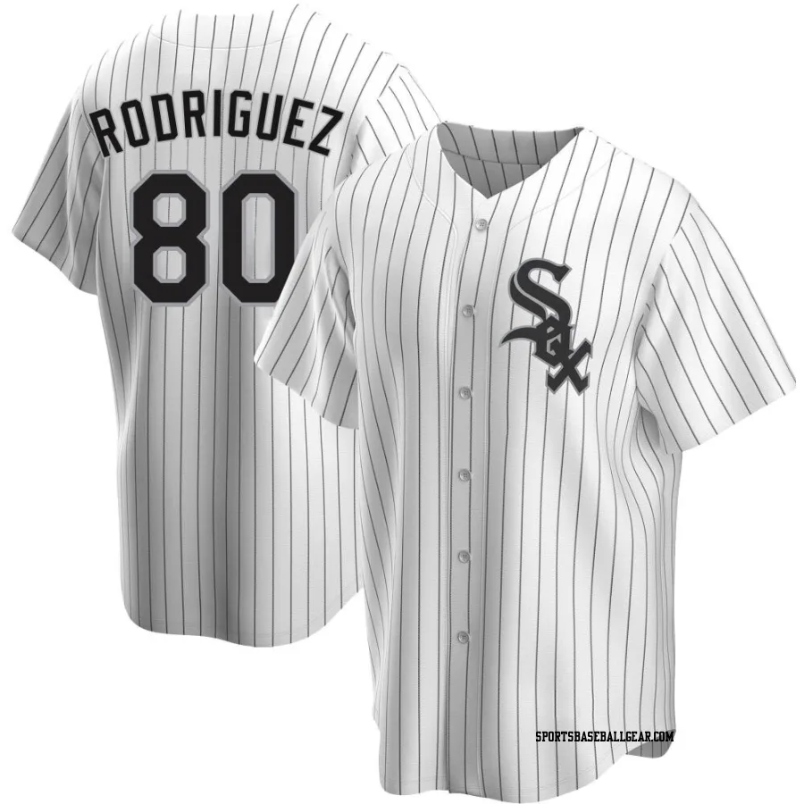 Jose Rodriguez Men's Chicago White Sox White Replica Home Jersey