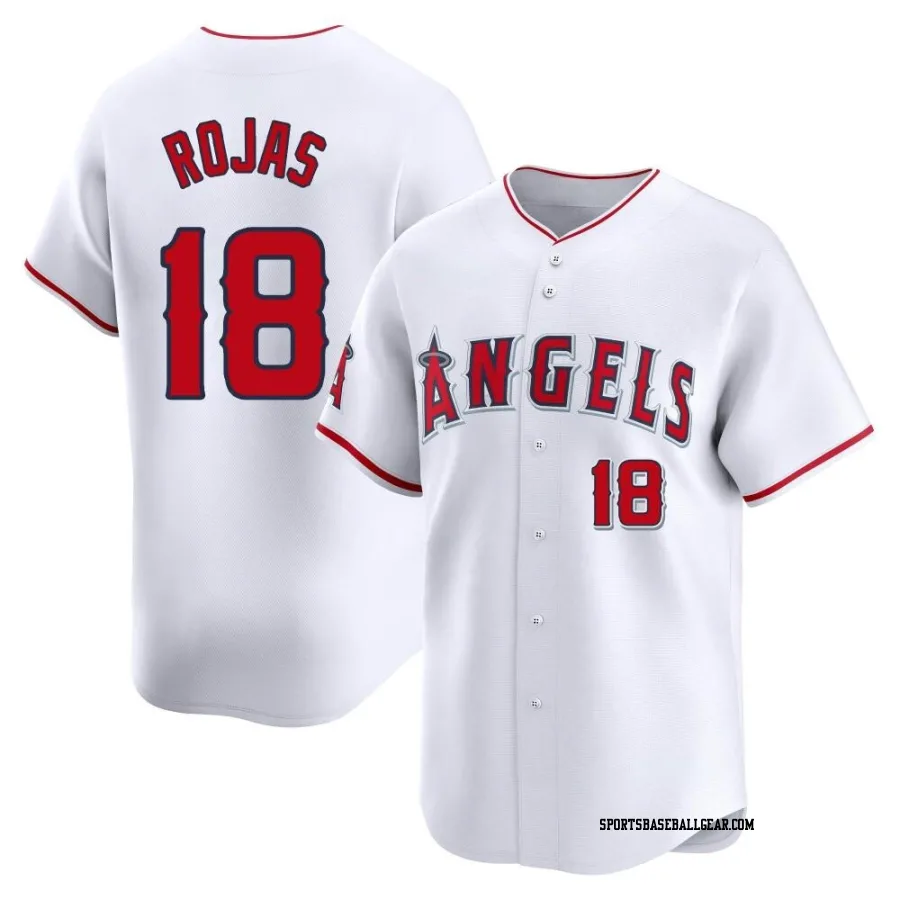 Jose Rojas Men's Los Angeles Angels White Limited Home Jersey