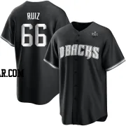 Jose Ruiz Men's Arizona Diamondbacks White Replica Black 2023 World Series Jersey