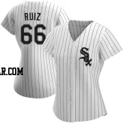 Jose Ruiz Women's Chicago White Sox White Authentic Home Jersey