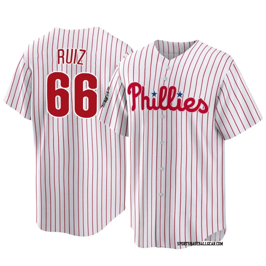 Jose Ruiz Youth Philadelphia Phillies White Replica 2022 World Series Home Jersey