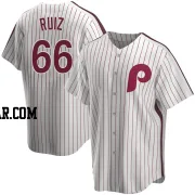 Jose Ruiz Youth Philadelphia Phillies White Replica Home Cooperstown Collection Jersey