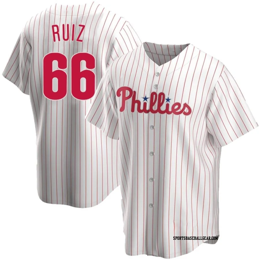 Jose Ruiz Youth Philadelphia Phillies White Replica Home Jersey