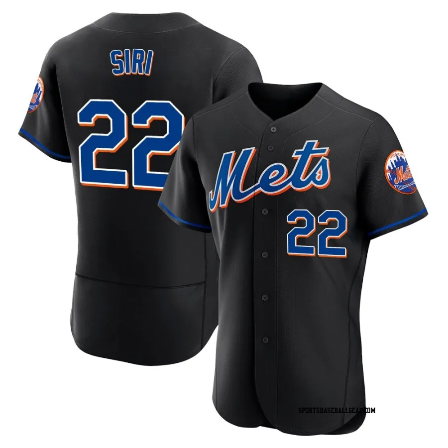 Jose Siri Men's New York Mets Black Authentic 2022 Alternate Jersey