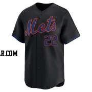 Jose Siri Men's New York Mets Black Limited Alternate Jersey