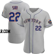 Jose Siri Men's New York Mets Gray Authentic Road Jersey