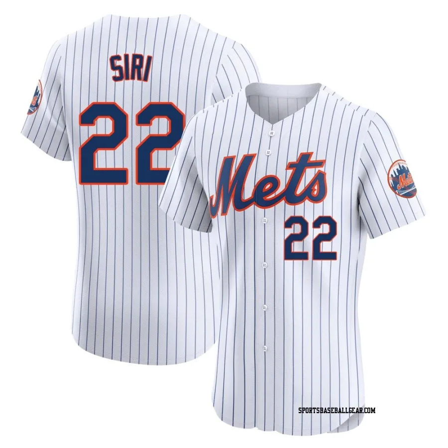 Jose Siri Men's New York Mets White Elite Home Jersey