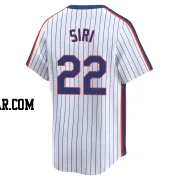 Jose Siri Men's New York Mets White Limited Cooperstown Collection Jersey