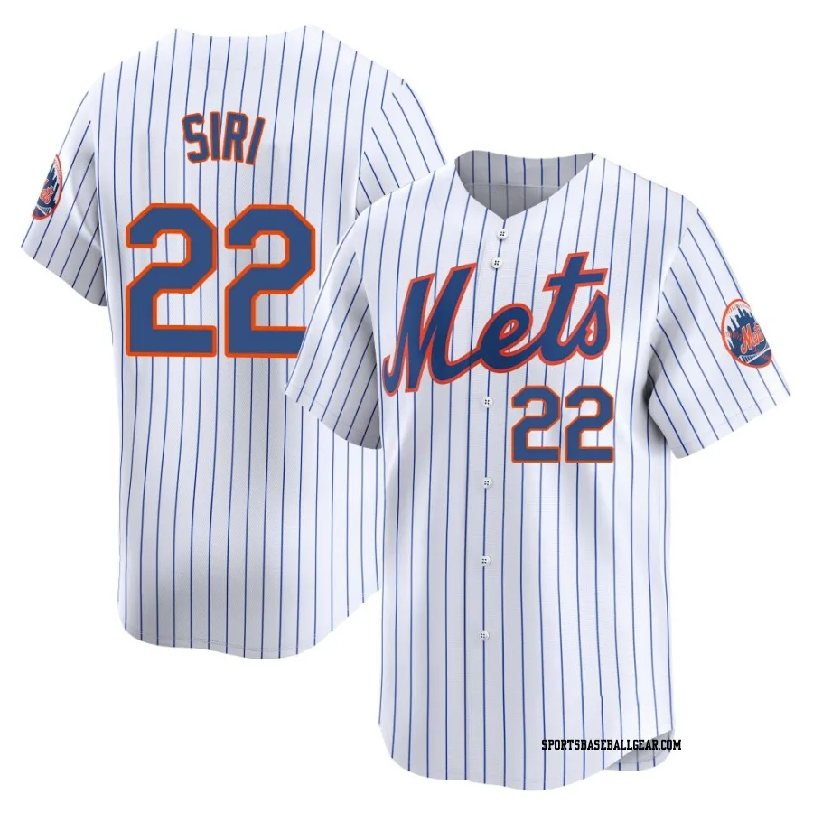 Jose Siri Men's New York Mets White Limited Home Jersey