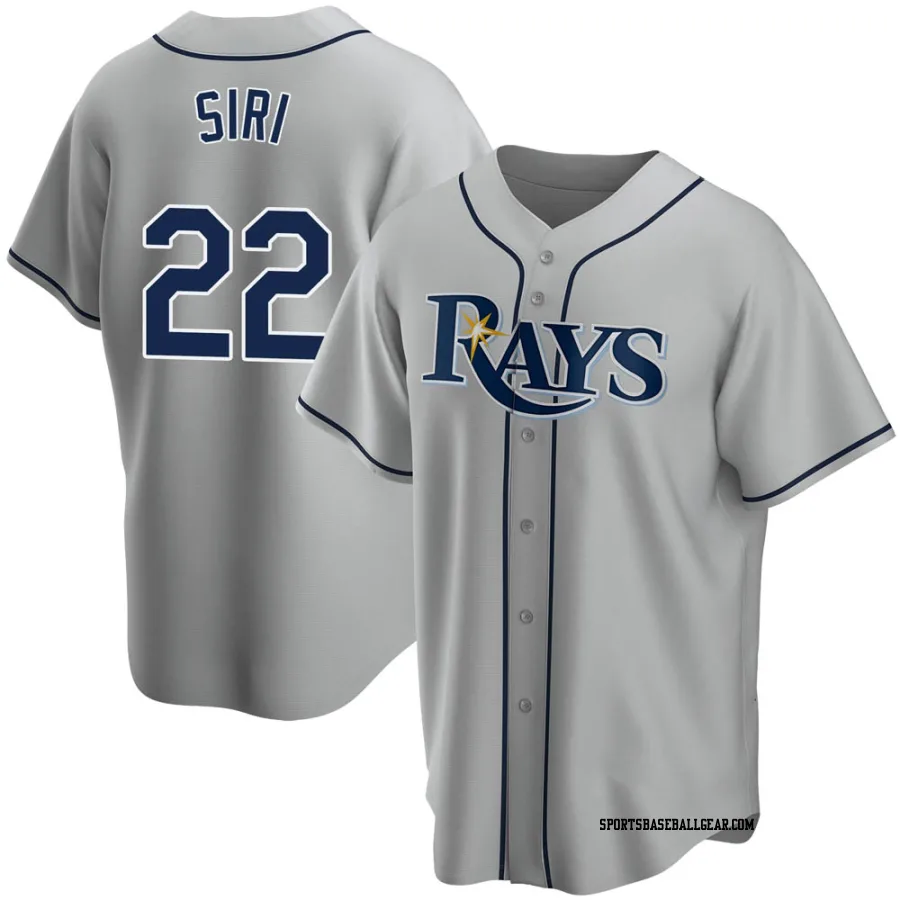 Jose Siri Men's Tampa Bay Rays Gray Replica Road Jersey