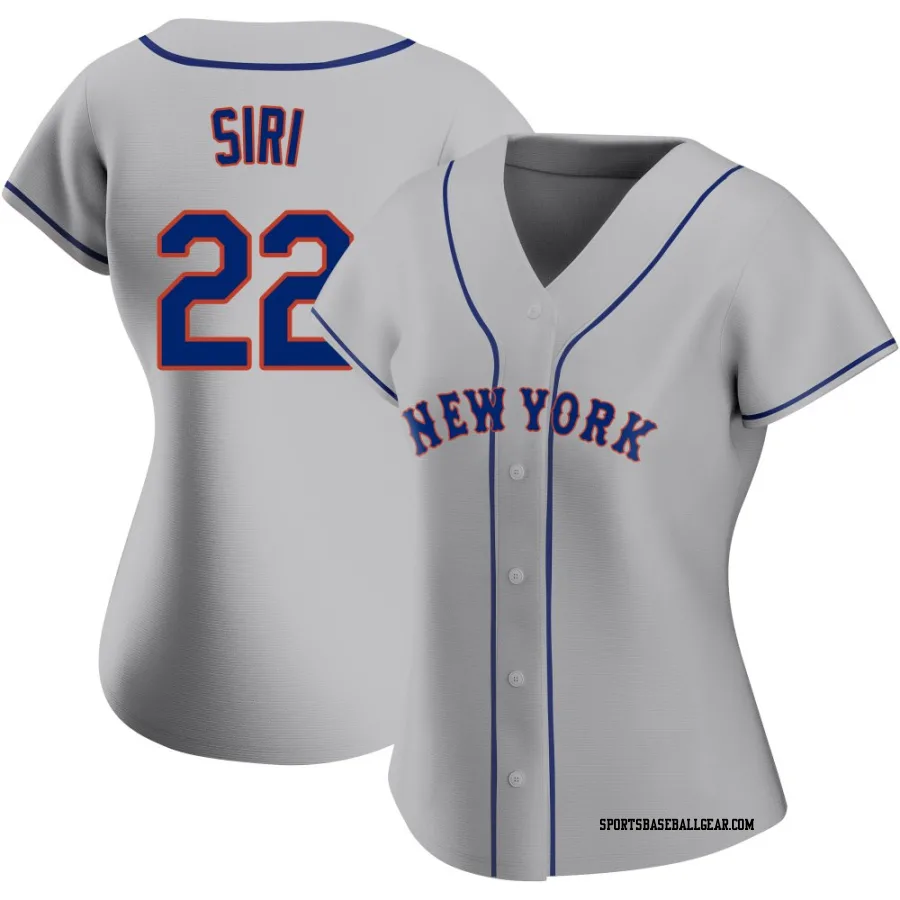 Jose Siri Women's New York Mets Gray Authentic Road Jersey