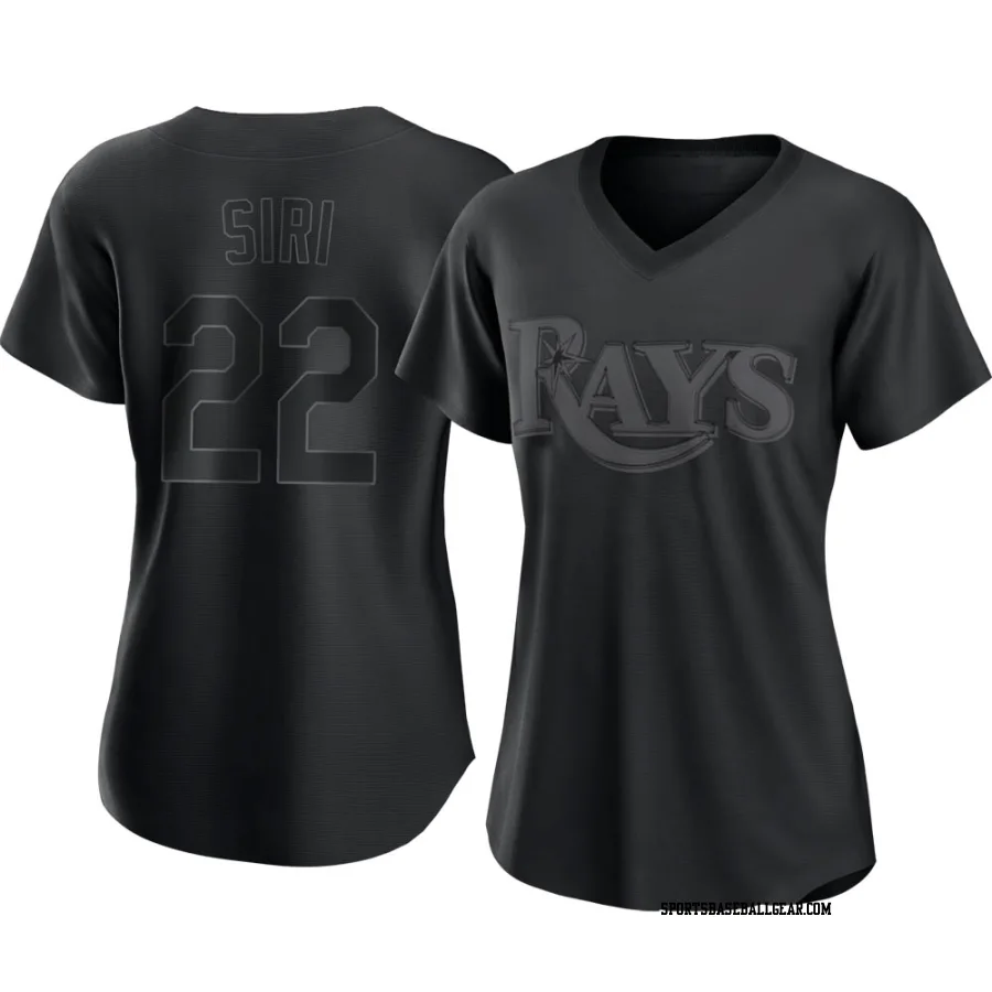 Jose Siri Women's Tampa Bay Rays Black Authentic Pitch Fashion Jersey