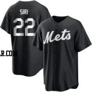 Jose Siri Youth New York Mets Black/White Replica Jersey